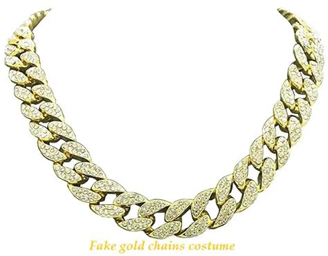 fake gold watch halloween|Amazon.com: Gold Chain Costume Jewelry.